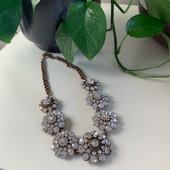 J. Crew Jewelry - J. Crew Gold and Diamond Statement Necklace